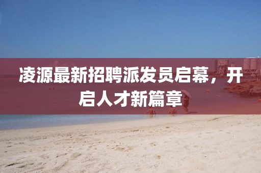 凌源最新招聘派發(fā)員啟幕，開啟人才新篇章