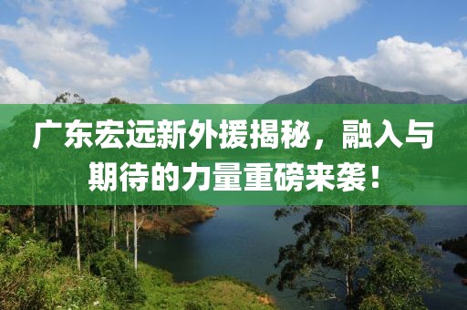 廣東宏遠(yuǎn)新外援揭秘,融入與期待的力量重磅來襲!