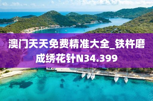 澳門天天免費精準(zhǔn)大全_鐵杵磨成繡花針N34.399