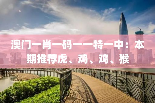 澳門一肖一碼一一特一中：本期推薦虎、雞、雞、猴