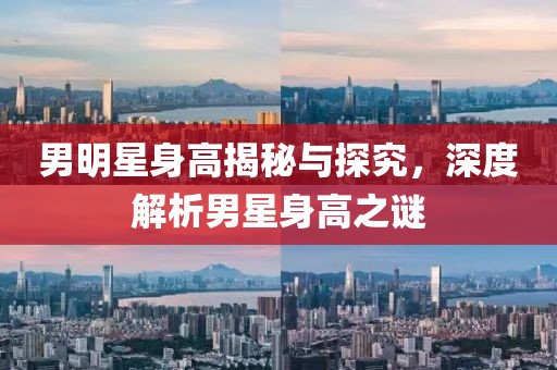 男明星身高揭秘與探究，深度解析男星身高之謎