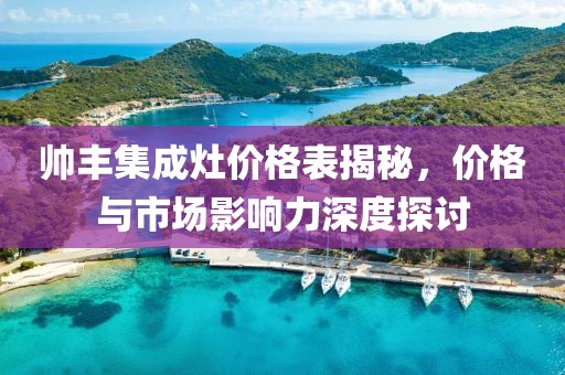 帥豐集成灶價格表揭秘，價格與市場影響力深度探討