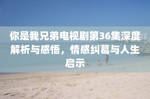 你是我兄弟電視劇第36集深度解析與感悟，情感糾葛與人生啟示