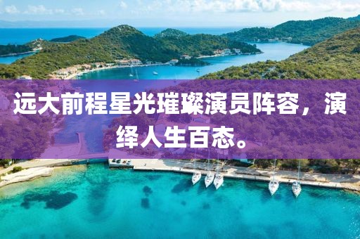 遠(yuǎn)大前程星光璀璨演員陣容，演繹人生百態(tài)。