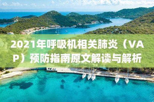 2021年呼吸機相關(guān)肺炎（VAP）預(yù)防指南原文解讀與解析