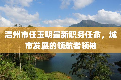 溫州市任玉明最新職務(wù)任命，城市發(fā)展的領(lǐng)航者領(lǐng)袖
